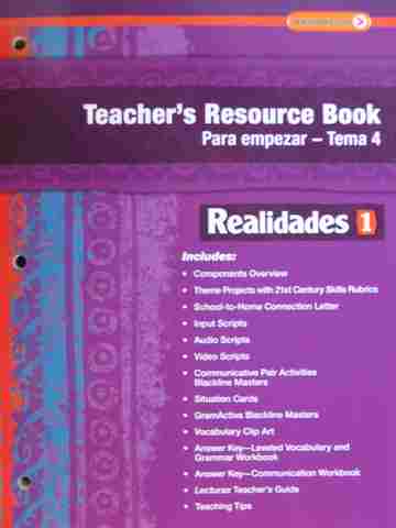 (image for) Realidades 1 Digital Edition Teacher's Resource Empezar-4 (P)