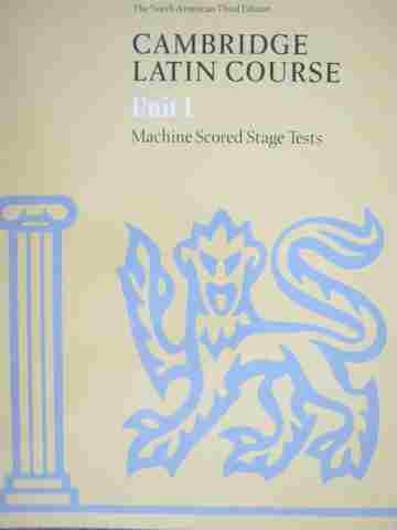 (image for) Cambridge Latin Course Unit 1 Machine Scored Stage Tests (Wiro)