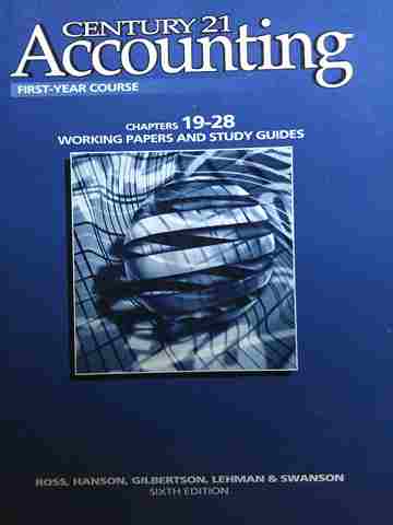 (image for) Century 21 Accounting 1st-Year 6e Working Papers 19-28 (P)