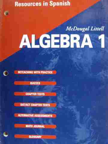 (image for) Algebra 1 Resources in Spanish (P)