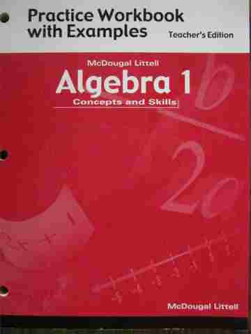 (image for) Algebra 1 Concepts & Skills Practice Workbook TE (TE)(P)