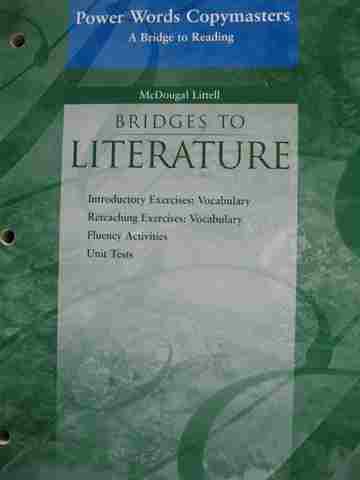 (image for) Bridges to Literature Level 3 Power Words Copymasters (P)