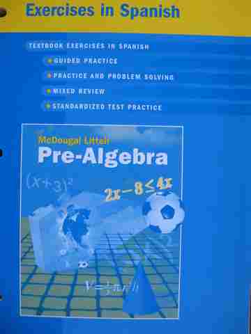 (image for) Pre-Algebra Exercises in Spanish (P)