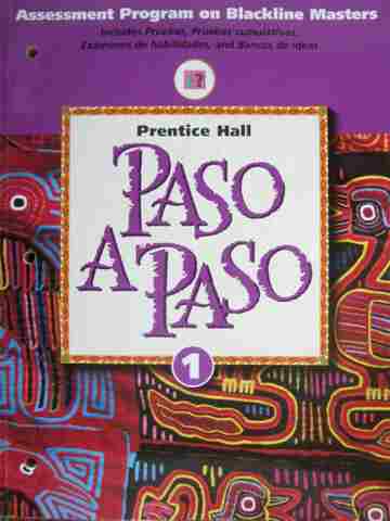 (image for) Paso A Paso 1 Assessment Program on Blackline Masters (P)