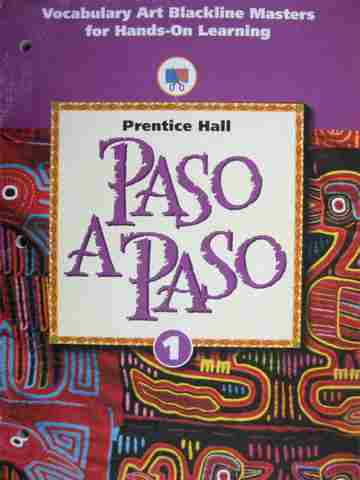 (image for) Paso A Paso 1 Vocabulary Art BLM for Hands-On Learning (P)