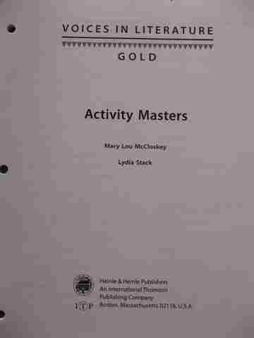(image for) Voices in Literature Gold Activity Masters (P) by McCloskey,