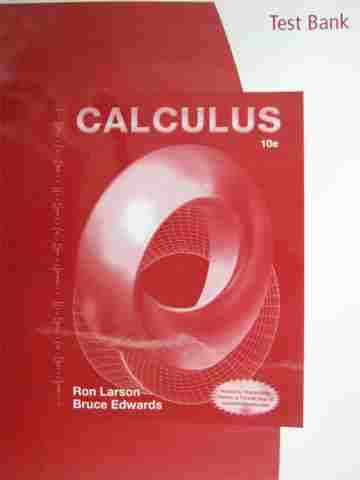 (image for) Calculus 10th Edition Test Bank (P) by Ron Larson & Bruce Edwards