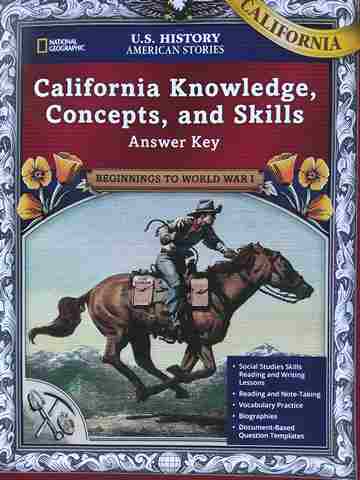 (image for) US History American Stories Knowledge Concepts & Skills Answers Key (CA)(P)