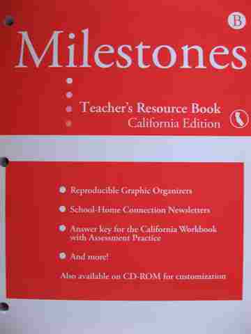 (image for) Milestones B TRB California Edition (CA)(TE)(P)