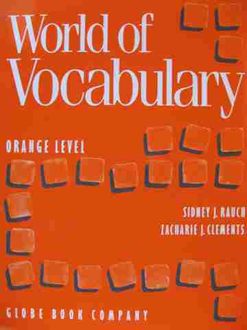 (image for) World of Vocabulary Orange Level 3e (P) by Rauch, Clements, & Schoenholz