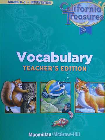 (image for) California Treasures K-3 Vocabulary Intervention TE (CA)(TE)(P)