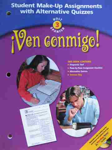(image for) Ven conmigo! 3 Student Make-Up Assignments with Alternative (P)