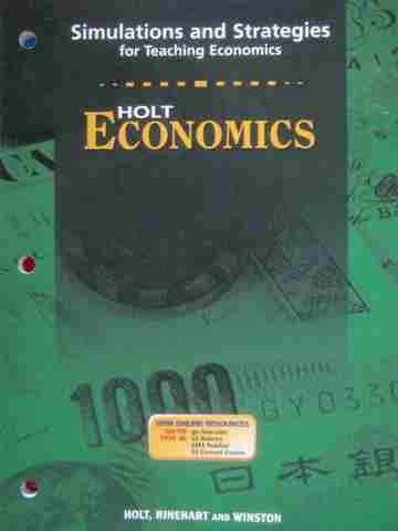 (image for) Holt Economics Simulations & Strategies for Teaching Economics (P)