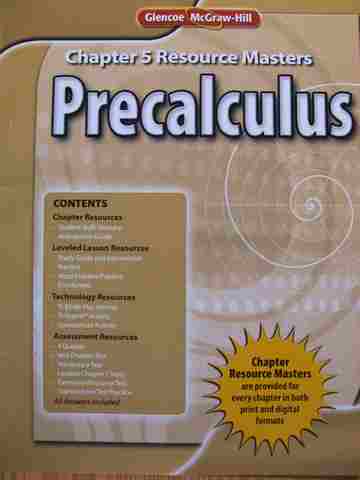 (image for) Precalculus Chapter 5 Resource Masters (P)