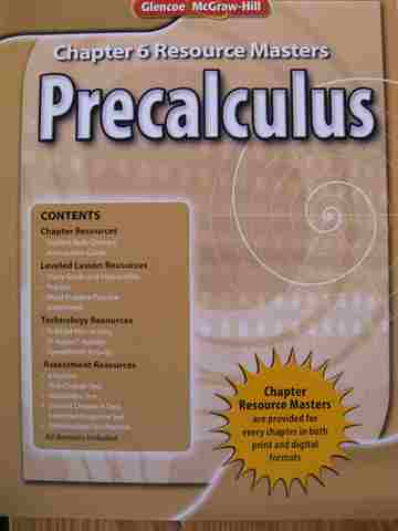(image for) Precalculus Chapter 6 Resource Masters (P)