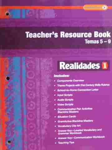 (image for) Realidades 1 Digital Edition Teacher's Resource Book 5-9 (TE)(P)