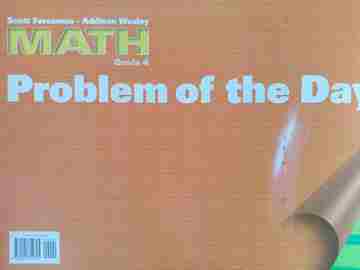 (image for) SFAW Math 4 Problem of the Day (Spiral)(Big)