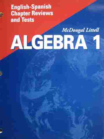 (image for) Algebra 1 English-Spanish Chapter Reviews & Tests (P)
