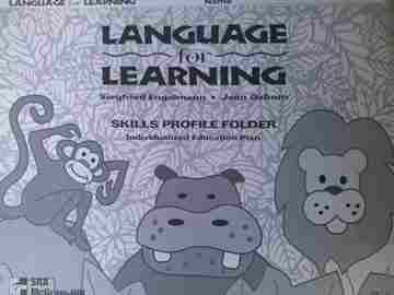 (image for) SRA Language for Learning Skills Profile Folder (P) by Siegfried Engelmann & Jean Osborn