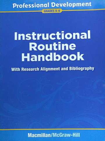 (image for) California Treasures K-6 Instructional Routine Handbook (CA)(P)