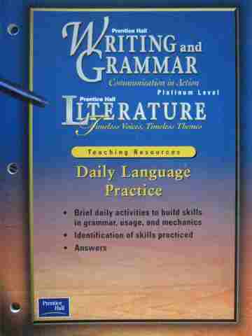 (image for) Writing & Grammar Platinum Daily Language Practice (P)