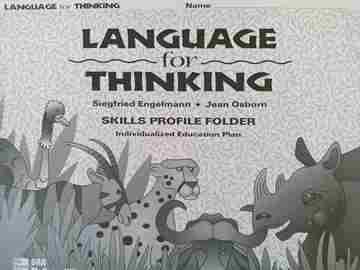 (image for) SRA Language for Thinking Skills Profile Folder (P) by Siegfried Engelmann & Jean Osborn