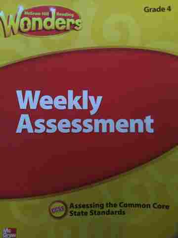 (image for) Wonders CCSS 4 Weekly Assessments (P)