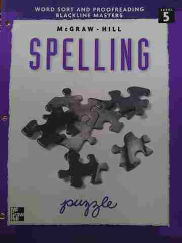 (image for) Spelling 5 Word Sort & Proofreading BLM (P) by Cook, Farnum, Gabrielson, etc.