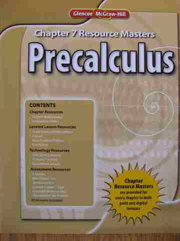 (image for) Precalculus Chapter 7 Resource Masters (P)