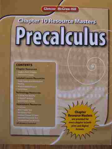 (image for) Precalculus Chapter 10 Resource Masters (P)