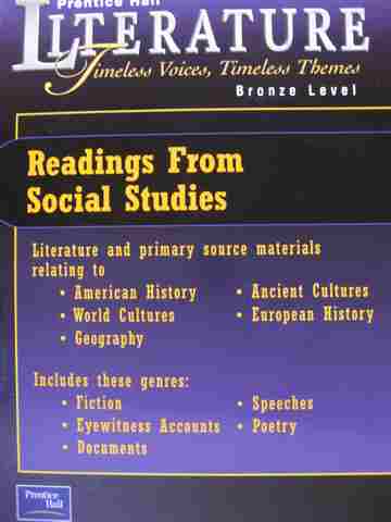 (image for) Literature Bronze Level Readings from Social Studies (P)