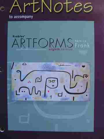 (image for) Prebles' Artforms 8e Art Notes (P) by Patrick Frank