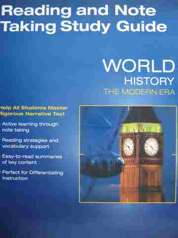 (image for) World History The Modern Era Reading & Note Taking Study Guide (P)