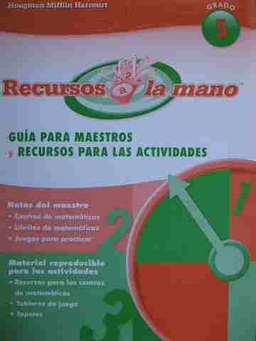 (image for) Recursos la mano 5 Guia para maestros y Recursos para las actividades (TE)(P)