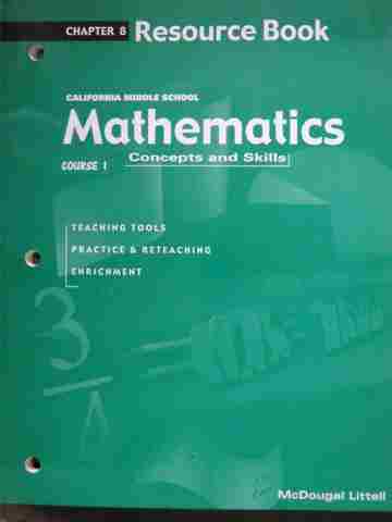 (image for) Mathematics Concepts & Skills Course 1 Chapter 8 (CA)(P)