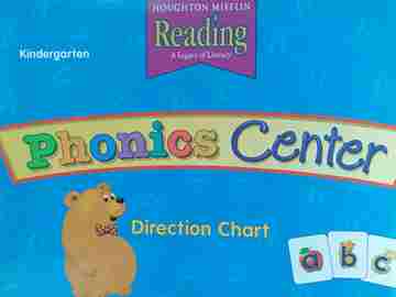 (image for) Reading K Phonics Center Direction Chart (Spiral)(Big)