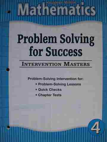 (image for) Mathematics 4 Problem Solving for Success (P)