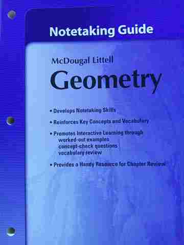 (image for) ML Geometry Notetaking Guide (P) by Larson, Boswell, Kanold, & Stiff