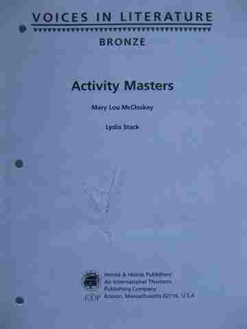 (image for) Voices in Literature Bronze Activity Masters (P) by McCloskey