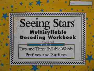 (image for) Seeing Stars Multisyllable Decoding Workbook 5 (P) by Nanci Bell