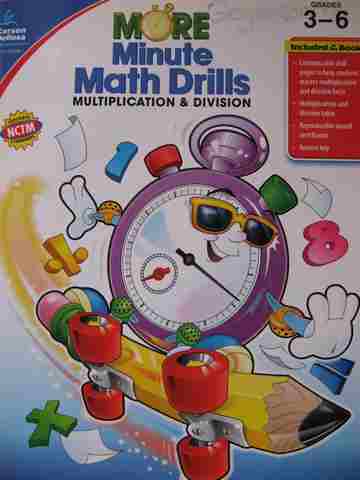 (image for) More Minute Math Drills Multiplication & Division Grades 3-6 (P) by Barrie Hoople