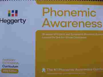 Phonemic Awareness Primary Extension Curriculum (P/Spiral) by Heggerty & Bottari (image for) Phonemic Awareness Primary Extension Curriculum (P/Spiral) by Heggerty & Bottari
