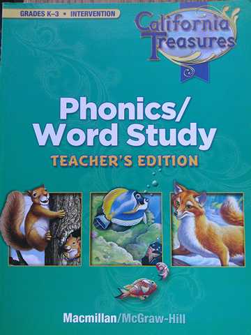 (image for) California Treasures K-3 Phonics Word Study Intervention TE (CA)(TE)(P)