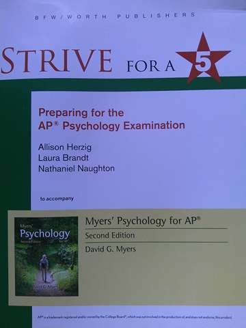 (image for) Strive for a 5 Preparing for the AP Psychology Examination (P) by Herzig, Brandt & Naughton