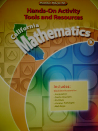 (image for) California Mathematics K Hands-On Activity (CA)(Spiral)