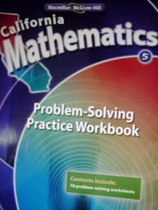 (image for) California Mathematics 5 Problem-Solving Practice Workbook (P)