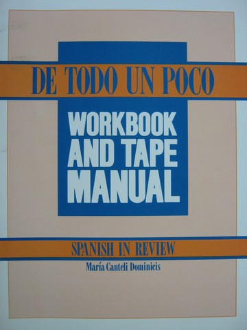 (image for) De todo un poco Workbook & Tape Manual (P) by Maria Dominicis