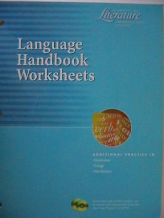 (image for) Elements of Literature Introductory Course Language Handbook (P)