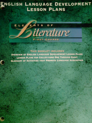 (image for) Elements of Literature 1st Course ELD Lesson Plans (P)