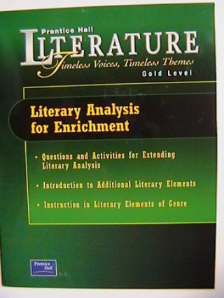 (image for) Literature Gold Level Literary Analysis for Enrichment (P)
